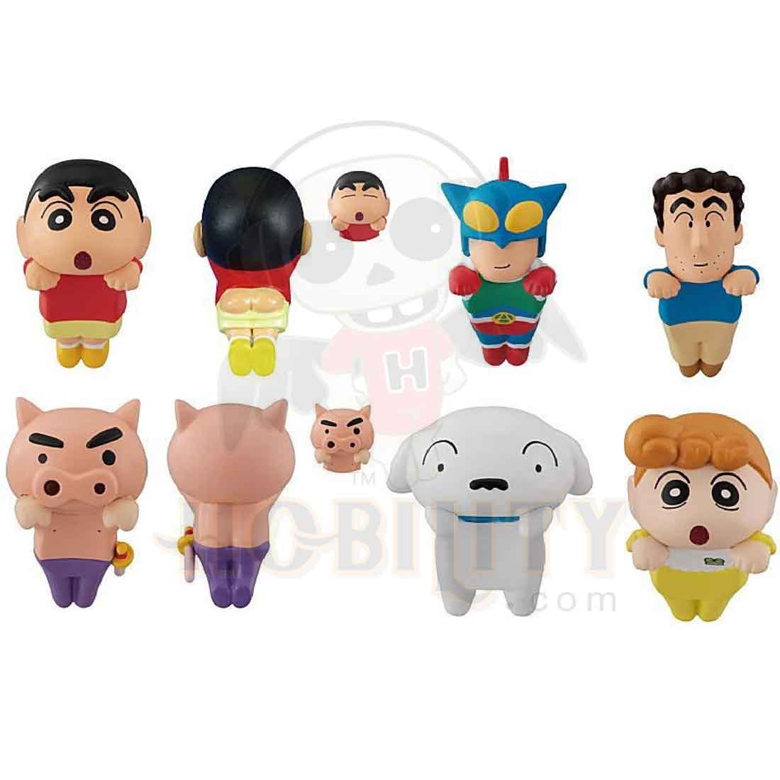 Gashapon Crayon Shin-chan Buraburatai (complete set)